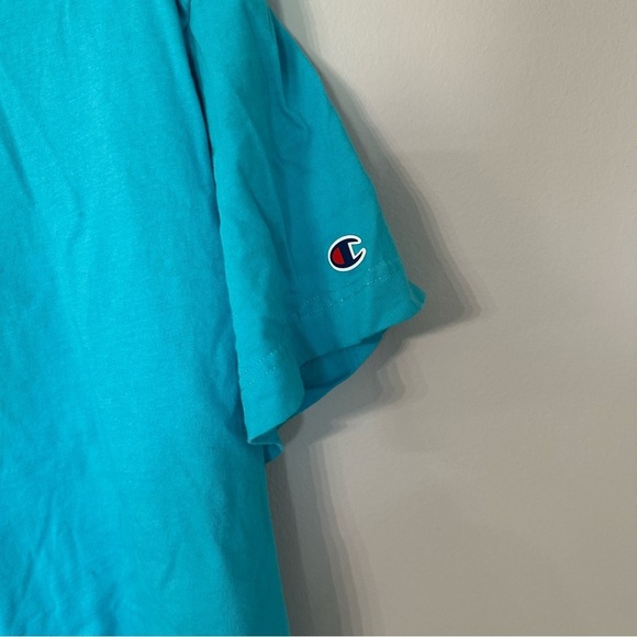 Champion Authentic Athleticwear Short Sleeve T-Shirt in Aqua Excursion Sz XL GUC - Picture 3 of 9